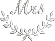 Load image into Gallery viewer, Soft and Fluffy 'Mr' 'Mrs' Dainty Leaf Design Towel
