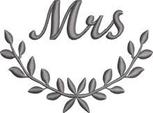 Load image into Gallery viewer, Soft and Fluffy 'Mr' 'Mrs' Dainty Leaf Design Towel