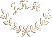 Load image into Gallery viewer, Soft and Fluffy 'Initials' Dainty Leaf Design Towel