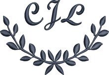 Load image into Gallery viewer, Soft and Fluffy 'Initials' Dainty Leaf Design Towel