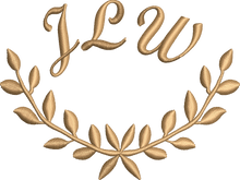 Load image into Gallery viewer, Soft and Fluffy 'Initials' Dainty Leaf Design Towel