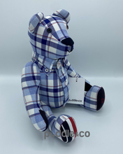 Load image into Gallery viewer, Puddle Memory Bear - Sitting Shirt Bear with Collar and Buttons
