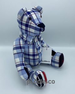 Puddle Memory Bear - Sitting Shirt Bear with Collar and Buttons