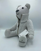 Load image into Gallery viewer, Puddle Memory Bear - Sitting Bear with Zip Front Panel and Cuffs
