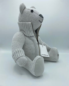 Puddle Memory Bear - Sitting Bear with Zip Front Panel and Cuffs