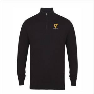 Haslington CC Adult 1/4 Zip Knitwear - Personalised Embroidered