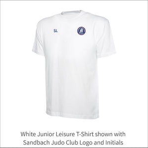 Sandbach Judo Club Junior Leisure T-SHIRT - Personalised Embroidered