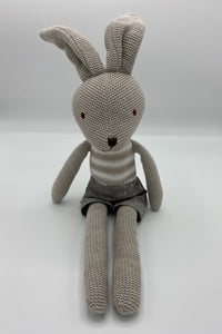 Baby Knitted Beige Rabbit Gift