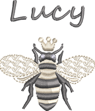 Load image into Gallery viewer, Unisex Organic Soft Luxuriously Thick Hoodie - &#39;Queen Bee&#39; Personalised Embroidered
