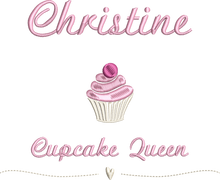 Load image into Gallery viewer, Apron &#39;Cupcake&#39; - Personalised Embroidered
