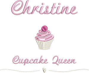 Apron 'Cupcake' - Personalised Embroidered