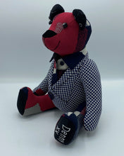 Load image into Gallery viewer, Puddle Memory Bear - Sitting Bear with Shirt / Jacket Collar
