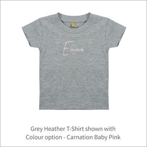 Baby T-Shirt 'Name' Personalised Embroidered