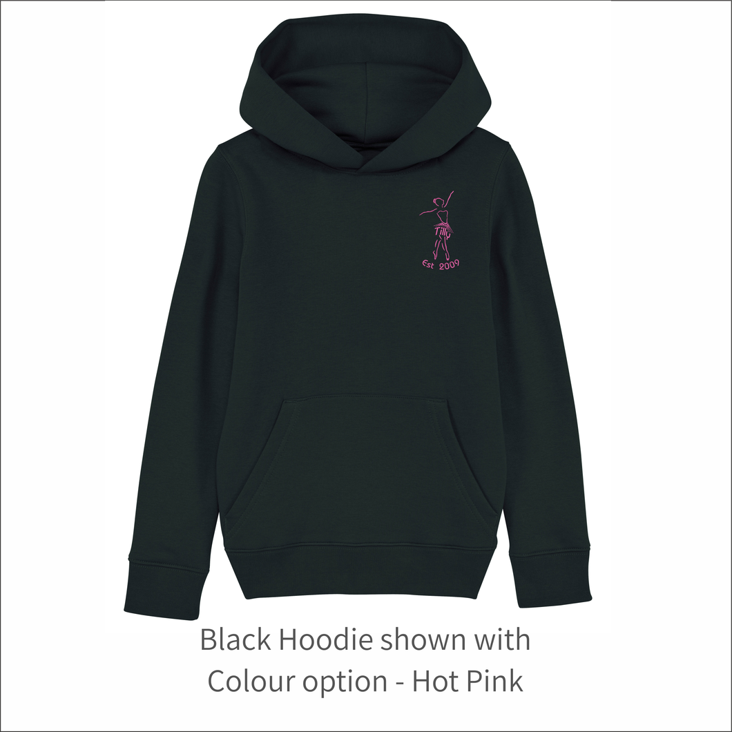 Kids Organic Hoodie 'Ballerina'- Personalised Embroidered