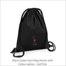 Load image into Gallery viewer, Bag &#39;Name and Ballerina&#39; - Personalised Embroidered
