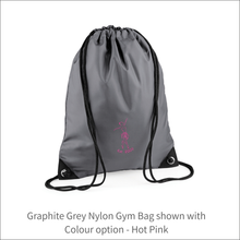 Load image into Gallery viewer, Bag &#39;Name and Ballerina&#39; - Personalised Embroidered
