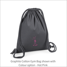 Load image into Gallery viewer, Bag &#39;Name and Ballerina&#39; - Personalised Embroidered
