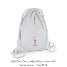 Load image into Gallery viewer, Bag &#39;Name and Ballerina&#39; - Personalised Embroidered
