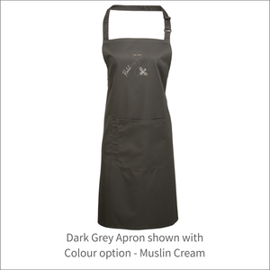 Apron 'Heart & Honey Bee' - Personalised Embroidered