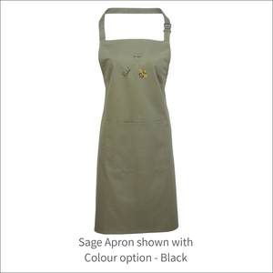 Apron 'Heart & Honey Bee' - Personalised Embroidered