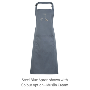 Apron 'Heart & Honey Bee' - Personalised Embroidered