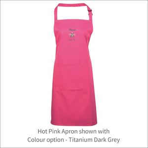 Apron 'Queen Bee' - Personalised Embroidered