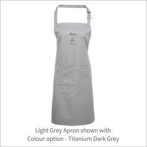 Apron 'Queen Bee' - Personalised Embroidered