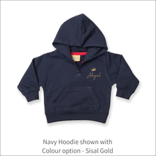 Load image into Gallery viewer, Baby Hoodie &#39;Crown&#39;- Personalised Embroidered
