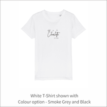 Load image into Gallery viewer, Kids Organic T-Shirt &#39;Crown&#39;- Personalised Embroidered
