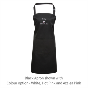 Apron 'Cupcake' - Personalised Embroidered