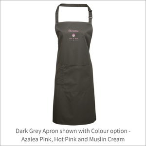 Apron 'Cupcake' - Personalised Embroidered