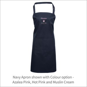 Apron 'Cupcake' - Personalised Embroidered