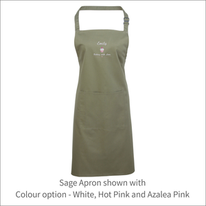 Apron 'Cupcake' - Personalised Embroidered