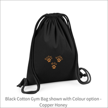 Load image into Gallery viewer, Organic Cotton Bag &#39;Three Paw&#39; - Personalised Embroidered
