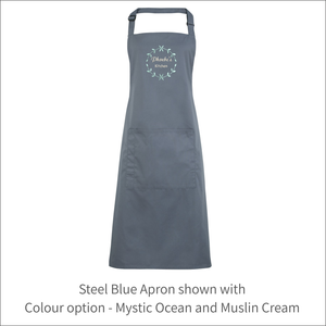 Apron 'Dainty Frame' - Personalised Embroidered