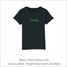 Load image into Gallery viewer, Kids Organic T-Shirt &#39;Headset&#39;- Personalised Embroidered
