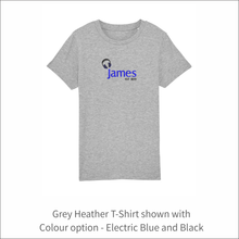 Load image into Gallery viewer, Kids Organic T-Shirt &#39;Headset&#39;- Personalised Embroidered
