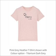 Load image into Gallery viewer, Kids Organic T-Shirt &#39;Headset&#39;- Personalised Embroidered
