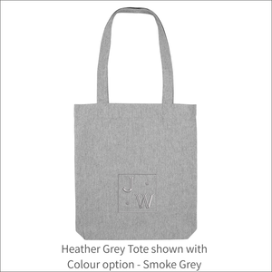 Organic Tote Bag 'Initials Plaque'- Personalised Embroidered