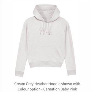 Women's Organic Hoodie 'Mama' - Personalised Embroidered