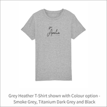 Load image into Gallery viewer, Kids Organic T-Shirt &#39;Rainbow&#39;- Personalised Embroidered
