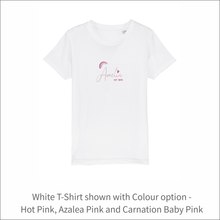 Load image into Gallery viewer, Kids Organic T-Shirt &#39;Rainbow&#39;- Personalised Embroidered
