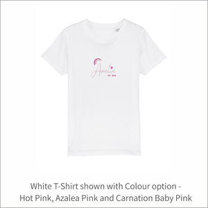 Kids Organic T-Shirt 'Rainbow'- Personalised Embroidered