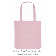 Load image into Gallery viewer, Organic Tote Bag &#39;Wedding Initials&#39;- Personalised Embroidered
