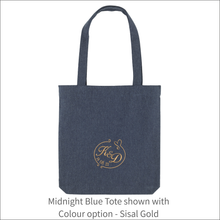 Load image into Gallery viewer, Organic Tote Bag &#39;Wedding Initials&#39;- Personalised Embroidered
