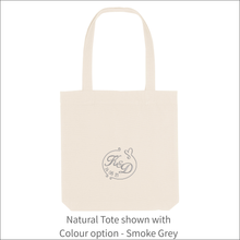 Load image into Gallery viewer, Organic Tote Bag &#39;Wedding Initials&#39;- Personalised Embroidered
