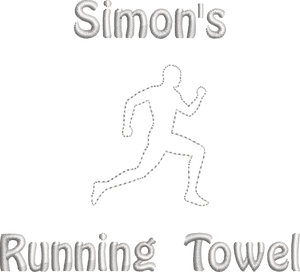 Fitness Gym Microfibre Towel - Name and Logo Personalised Embroidered