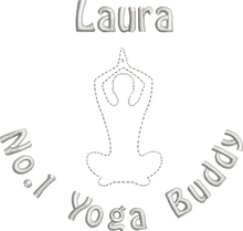 Load image into Gallery viewer, Organic Yoga Bag - &#39;Name&#39; with Yoga Buddy Personalised Embroidered
