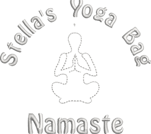 Organic Yoga Bag - 'Name' with Yoga Logo Namaste Personalised Embroidered