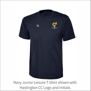 Haslington CC Junior Leisure T-SHIRT - Personalised Embroidered